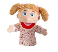 Marionnettes à main - Peluche grand-père | Marionnettes à main - Peluche familiale de dessin animé avec gants et poupées à bouche ouverte, parfaites pour l'enseignement du théâtre à la maternelle et l