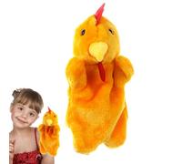 Marionnettes À Main Poulet - Poule Coq Peluche Douce Marionnette | 27cm Jouet Peluche Animal pour | Marionnette Interactive Éducation Précoce Parent Enfant pour Spectacle Maternelle