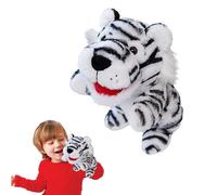 Marionnettes à main pour adultes et - Jouets en peluche mignons avec bouche mobile | Poupées douces girafe, léopard, lion, singe, tigre et éléphant | Jeu de rôle interactif pour bébé