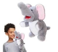 Marionnettes à main pour adultes et - Jouets en peluche mignons avec bouche mobile - Poupées douces, girafe, léopard, lion, singe, tigre et éléphant - Jeu de rôle interactif pour bébé