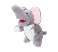 Marionnettes à main pour adultes - Jouet en peluche douce de 25 cm - de narration interactive avec bouche mobile, outil d'apprentissage et de divertissement, girafe, léopard, lion, singe, T