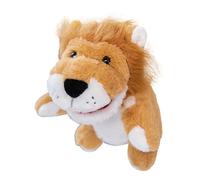 Marionnettes à main pour adultes - Jouet en peluche douce de 25 cm, de narration interactive avec bouche mobile, outil d'apprentissage et de divertissement, girafe, léopard, lion, singe, T