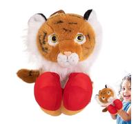 Marionnettes Animales, Jouet en Peluche Drôle, Jouet de Marionnette de Boxe à Bras Extensible pour de 3 Ans et Plus Jeu de Rôle Maison École Fête Cadeau de Noël Nuit