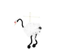 Marionnettes avec grue - Tirez les fils, marionnettes artisanales, grues avec, poupées en peluche remplies en bois, jouets artisanaux éducatifs interactifs | corde pour le jeu cr