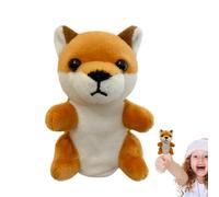 Marionnettes d'animaux en Peluche + Coton PP 9,54 cm | Jouet tête d'animal en Peluche Douce, Jeu de rôle, Conte d'histoires, Animale | Salle de Classe, église, Cadeau