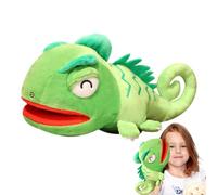 Marionnettes effrayantes : marionnette avec tête d'animal sauvage, jeu de jouets pour et bébés, marionnette d'animal de zoo en peluche douce, ouverte mobile, ferme en peluche SUA