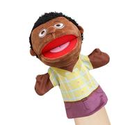 Marionnettes familiales - en peluche pour raconter des histoires - de jeu de rôle interactive - Maison d'école avec bouche mobile pour filles et pour les filles - Émotions, bonheur