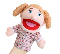 Marionnettes familiales - Marionnette en peluche qui raconte des histoires | Marionnette interactive de jeu d'imagination, maison scolaire avec téléphone portable pour filles, garçons, émotions