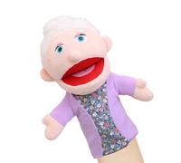Marionnettes familiales - Marionnette en peluche qui raconte des histoires | Marionnette interactive de jeu d'imagination, maison scolaire avec téléphone portable pour filles, garçons, émotions