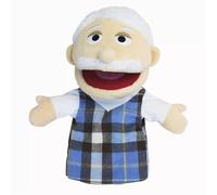 Marionnettes familiales pour enfants, comprend grand-père, grand-mère, papa, maman, fille, fils avec bouche ouverte mobile, parfait pour le narration, l'enseignement, la maternelle, les cadeaux