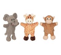 Marionnettes Girafe Singe Éléphant Marron TU