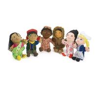 Marionnettes multiculturelles Excellerations autour du monde pour gar ons et filles, 14 pouces de hauteur (6 marionnettes main), pour une utili