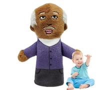 Marionnettes noires pour enfants - Marionnettes à doigts pour raconter des histoires de personnes noires de dessins animés - Marionnettes africaines en peluche pour co