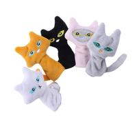 Marionnettes pour doigts d'animaux - Lot de 5 mini marionnettes de doigts en peluche | marionnettes pour petits adaptées aux voyages, marionnettes de jeu créatives pour raconter des histoires