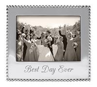 MARIPOSA 3906MM Mr & ‿Mrs. Cadre de déclaration, Métal, Silver, 5" x 7"