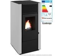 Marisa 9,2kW Poêle à granulés canalisable blanc