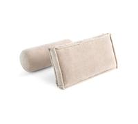 Marisol - lot de deux coussins de dossier - velours texturé - Beige