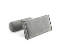 Marisol - lot de deux coussins de dossier - velours texturé - Gris