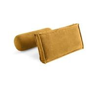 Marisol - lot de deux coussins de dossier - velours texturé - Jaune