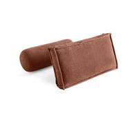 Marisol - lot de deux coussins de dossier - velours texturé - Terracotta