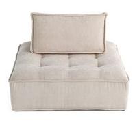 Marisol - module d'assise - velours texturé - Beige Beige G