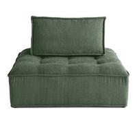 Marisol - module d'assise - velours texturé - Vert Vert