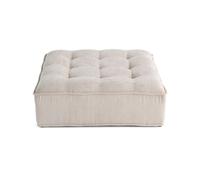 Marisol - pouf modulable - velours texturé - Beige