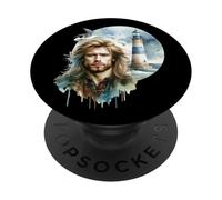 Maritime Homme Phares Marin Mouettes Hommes Nordique Femme PopSockets PopGrip Adhésif