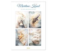 Maritime Kunst (Wandkalender 2026 DIN A3 hoch), CALVENDO Monatskalender: Maritime Kunst ist eine kunstvolle Darstellung von Themen, die sich auf das Meer, die Ozeane und das Leben am Wasser beziehen.