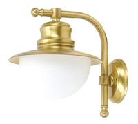Maritime Mur Lampe Pella Mat Verre Laiton Lampe Extérieure Terrasse Maison Porte