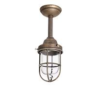 Maritime Plafonnier en bronze antique E27 Jusqu'à 70 W 230 V Plafonnier en laiton & Leuchten Lampe Jardin/Terrasse voie terrasse en verre éclairage extérieur