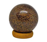 Marium Jasper Stone Ball Sphère de pierres précieuses naturelles avec support Reiki Chakra Aura équilibrant le générateur d'énergie de méditation de yoga métaphysique 70-80 MM