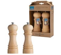 Amefa Moulin à poivre et à sel 15 cm 2 pcs Naturel, moulin à sel, ensemble de salières,, moulin à poivre Brun G