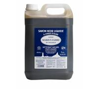 MARIUS FABRE - Bidon Savon Noir Liquide à l'Huile d'Olive - Nettoyant Multi-Usages, 100% d'Origine Naturelle - Fabrication Traditionnelle - Certifié Ecocert - Origine France Garantie - 5L