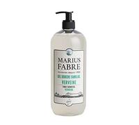 MARIUS FABRE - Gel Douche Familial, Parfumé à la Verveine - A Base d'Huiles Végétales - Extrait de Fleurs & Feuilles de Verveine - Origine France Garantie - Flacon Pompe 1L