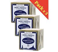 Marius Fabre - SAVON DE MARSEILLE - l'Huile d'Olive Cube de 400 Gr - Lot de 3 Cubes 400 Gr