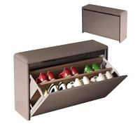 MARIYCH Banc de rangement à chaussures étroit avec coussin rembourré, organiseur d'entrée, design élégant pour salon et chambre à coucher, disponible en tailles 60 cm/70 cm/80 cm