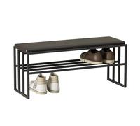 MARIYCH Banc de rangement rembourré pour chaussures - Élégant banc de lit avec étagère pour chambre à coucher, salon, entrée et salle à manger - Parfait pour organiser les chaussures et les essentiels