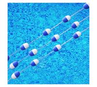MARIYCH Ligne de séparation de sécurité Flottante pour Piscine, bouée avec 2 Crochets pour piscines Peu Profondes (Bleu, 3 m/10 pi)