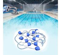 MARIYCH Séparateur de Piscine Flottant - Robuste, visibilité optimale, Installation Facile - Barrière Flottante pour piscines intérieures et extérieures, séparation de Profondeur, Corde côté Faible