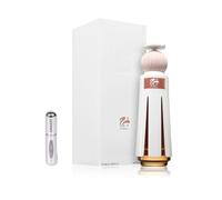 Marj Extrait de Parfum 60 ml Parfum arabe unisexe de longue durée, avec atomiseur rechargeable 5 ml, parfum unisexe floral et ambré avec notes de rose, oud et vanille (Marj)