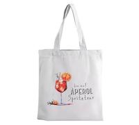 Marjoramy Sac Aperol Spritz,40 x 35 cm,Sac Fourre-Tout Bin Auf Aperol Spritztour,Aperol Spritz Sac à Provisions,Cadeau,pour Les Amateurs de Cocktails et de Courses D'été