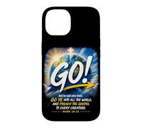Mark 16:15 Go Into All The World and Preach The Gospel Coque pour iPhone 14