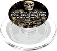 Mark 8:36 What Shall If Profit - Eternity Verse Warning PopSockets PopGrip pour MagSafe
