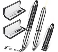 Mark 9:23 Philippiens 4:13 Stylo chrétien avec verset de la Bible gravé avec lampe de poche, stylo de prière religieux et citations inspirantes