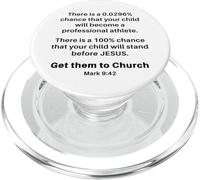 Mark 9:42 - Get Your Children Back Into Church Exhortation PopSockets PopGrip pour MagSafe