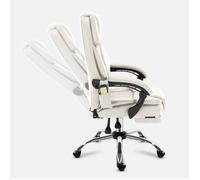 Mark Adler Boss 6.0 - Fauteuil de bureau pivotant beige avec roulettes