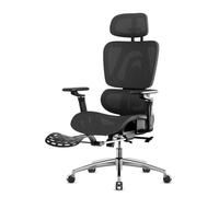 MARK ADLER Expert 7.9, Chaise de Bureau Ergonomique avec Dossier Réglable, Repose-Pied, Accoudoirs 5D, Siège Coulissant, Mesh Respirant, Noir