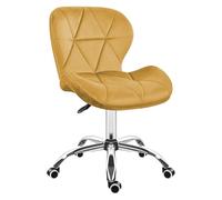 MARK ADLER Future 3.0 Chaise de Bureau Ergonomique, Fauteuil Pivotant 360°, Réglable en Hauteur, Confortable en Velours Respirant, Design Moderne, Capacité 130kg, pour Bureau et Chambre, Jaune