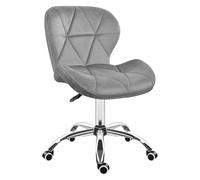 MARK ADLER Future 3.0 Chaise de Bureau Ergonomique, Fauteuil Pivotant 360°, Réglable en Hauteur, Confortable en Velours Respirant, Design Moderne, Capacité 130kg, pour Bureau et Chambre, Gris